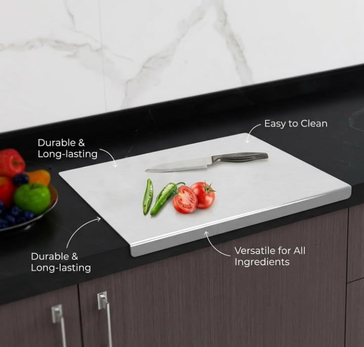 Steeliium Stainless Steel Cutting Board