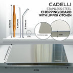 Steeliium Stainless Steel Cutting Board
