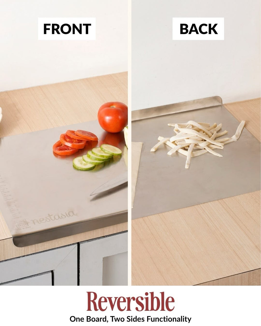 Steeliium Stainless Steel Cutting Board