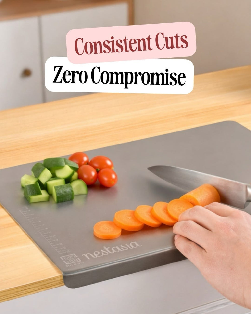 Steeliium Stainless Steel Cutting Board